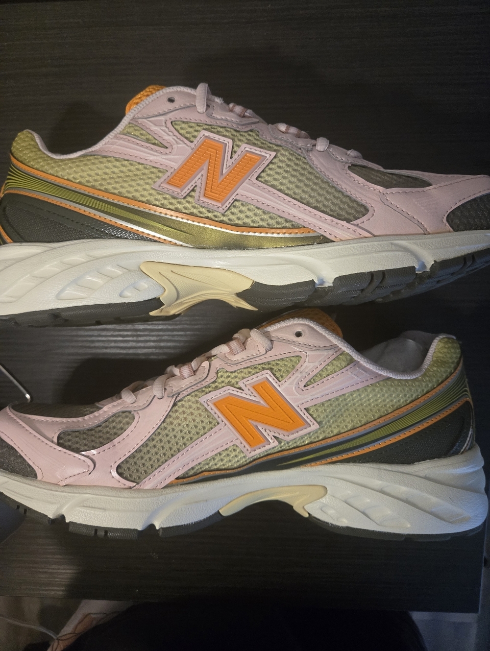New Balance 740 Pink Green Lifestyle Sneakers Men’s 10.5 / Women’s 12 U740GP2 Ne - Picture 3 of 10